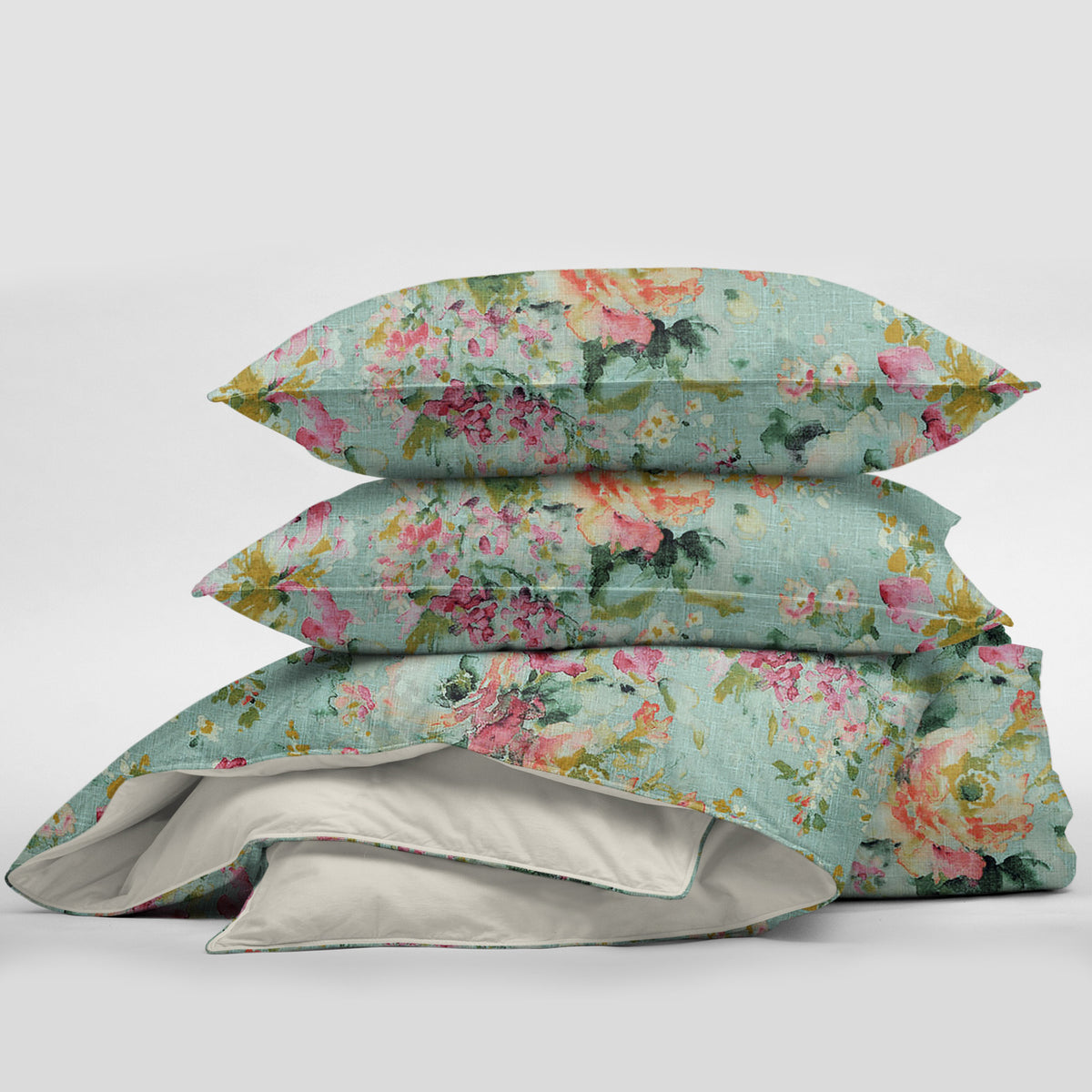 Athena Linen Eggshell Comforter Set