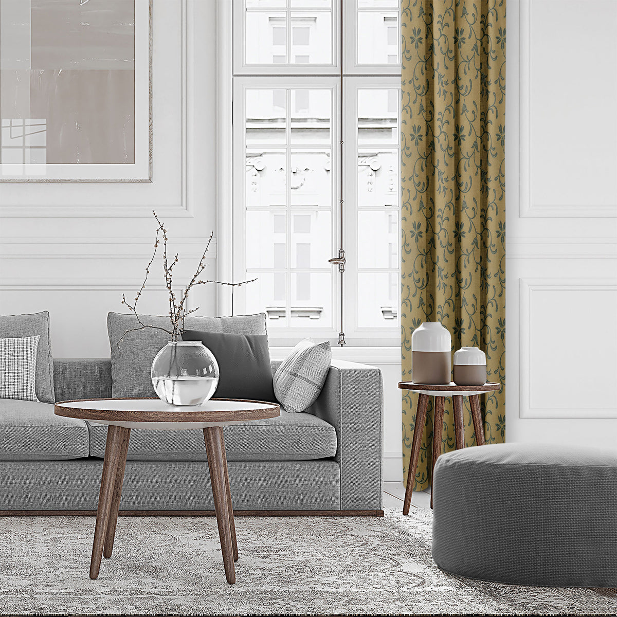 Sumaye Golden Forest Pole Top Drapes