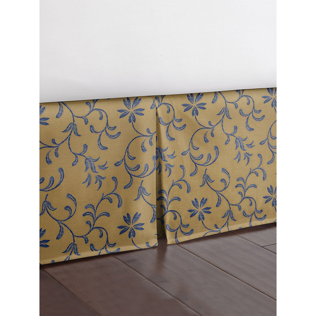 Ali Navy Brass Bedskirt