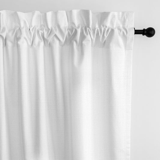 Ancebridge Bright White Pole Top Drapes