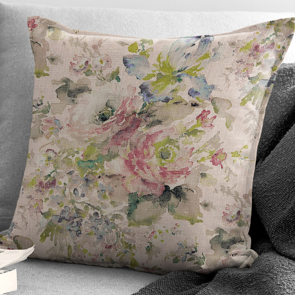 Athena Linen Blush Decorative Pillows