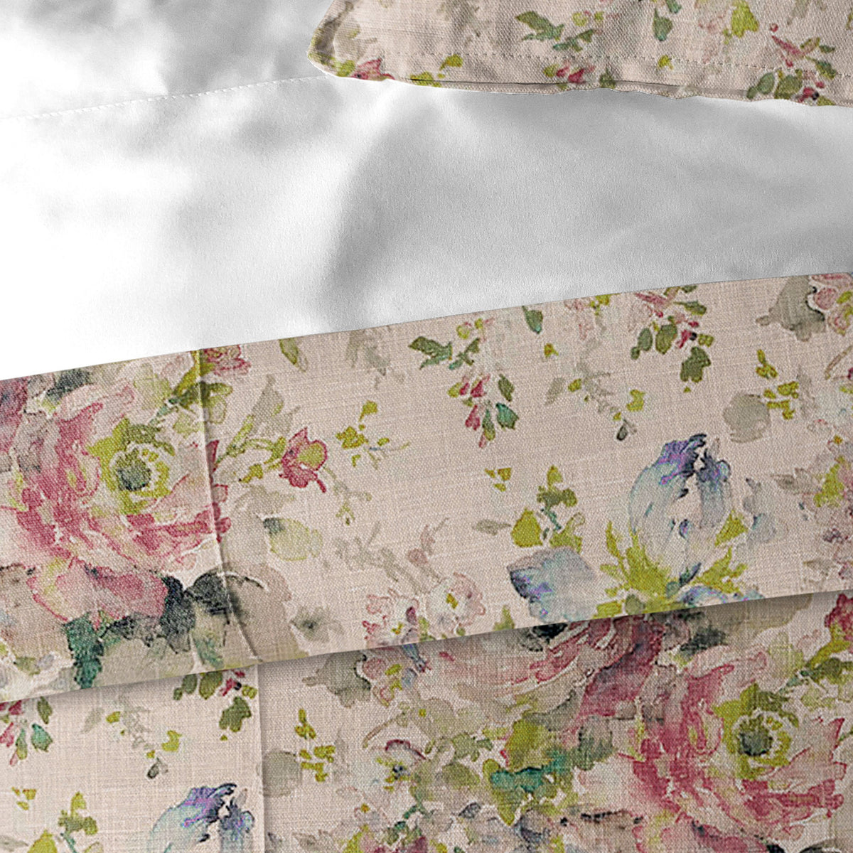 Athena Linen Blush Duvet Cover Set