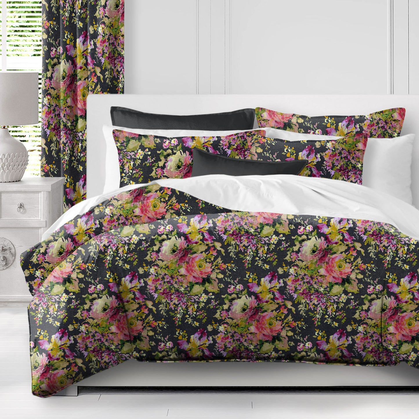 Athena Linen Charcoal Shams