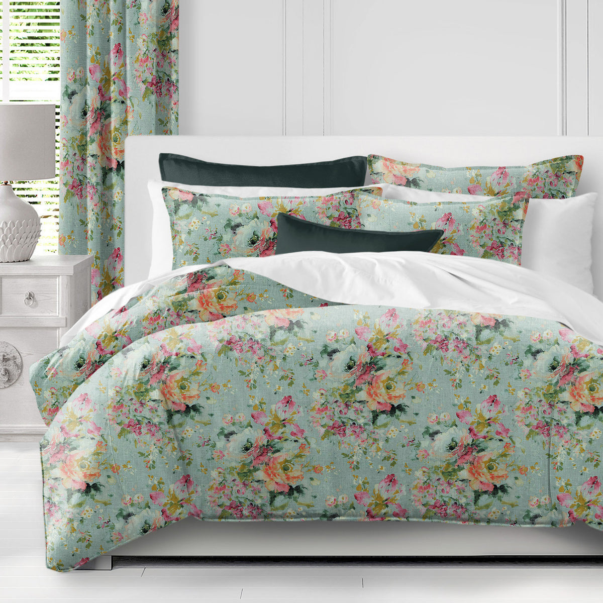 Athena Linen Eggshell Comforter Set