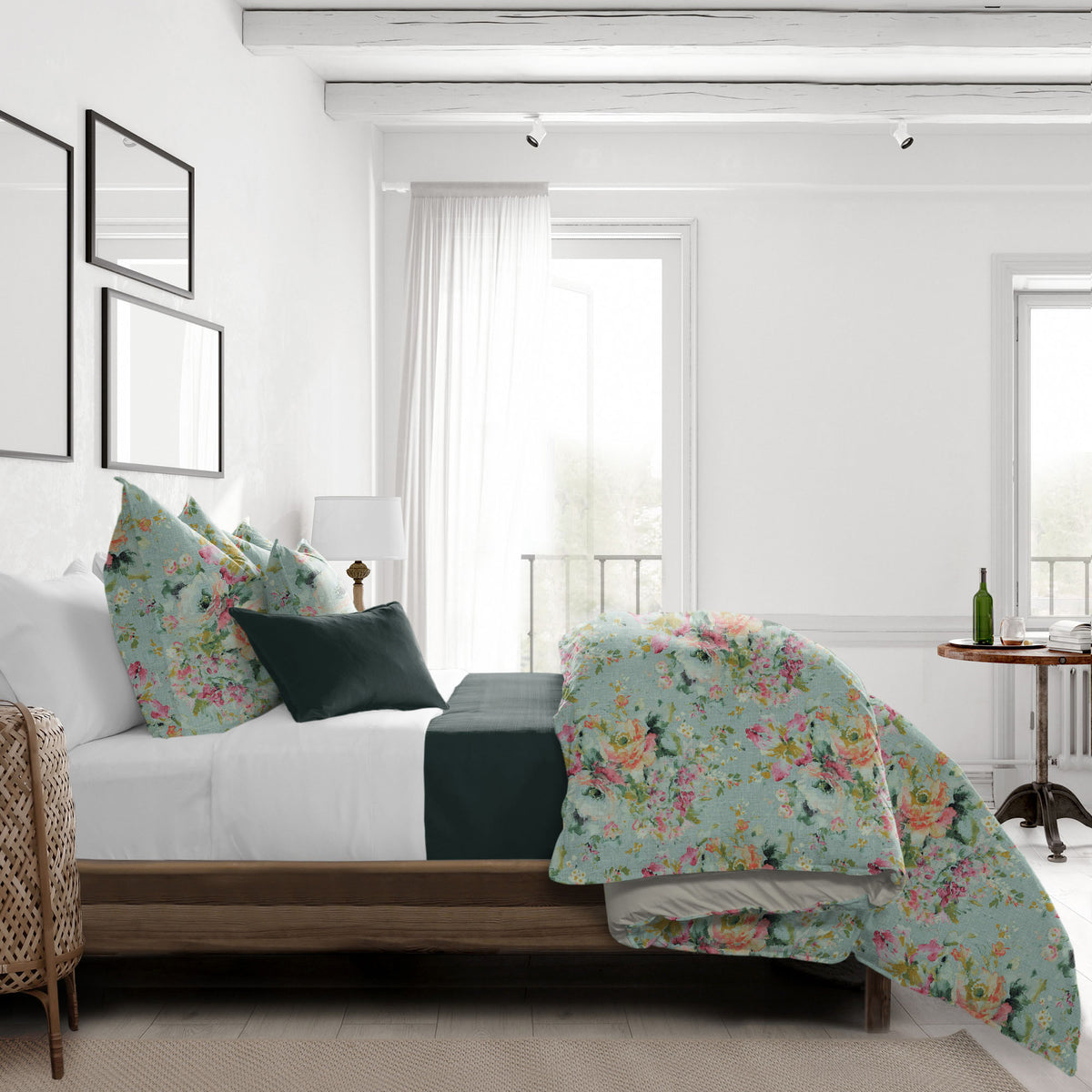 Athena Linen Eggshell Duvet Cover Set