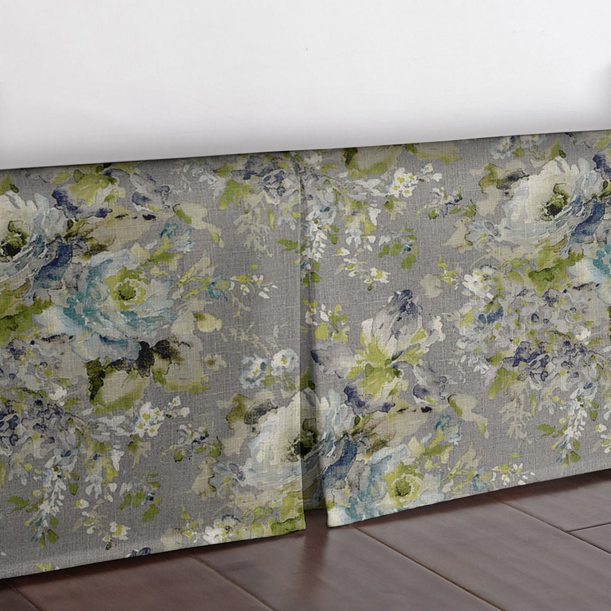 Athena Linen Heather Gray Bedskirt