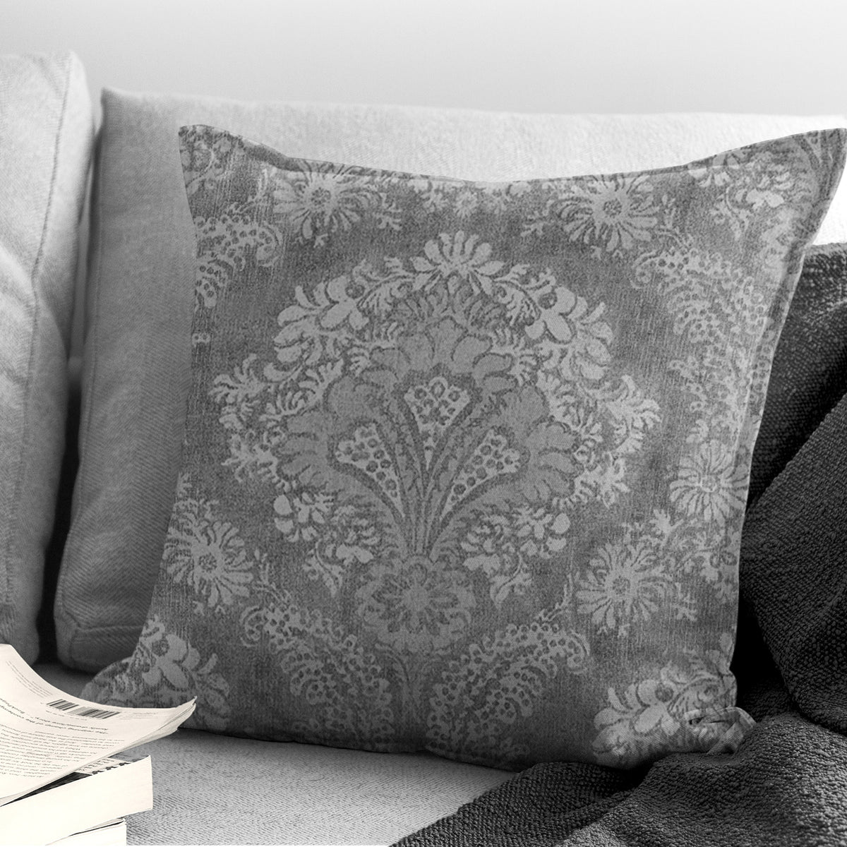 Ophelia Gray Decorative Pillows