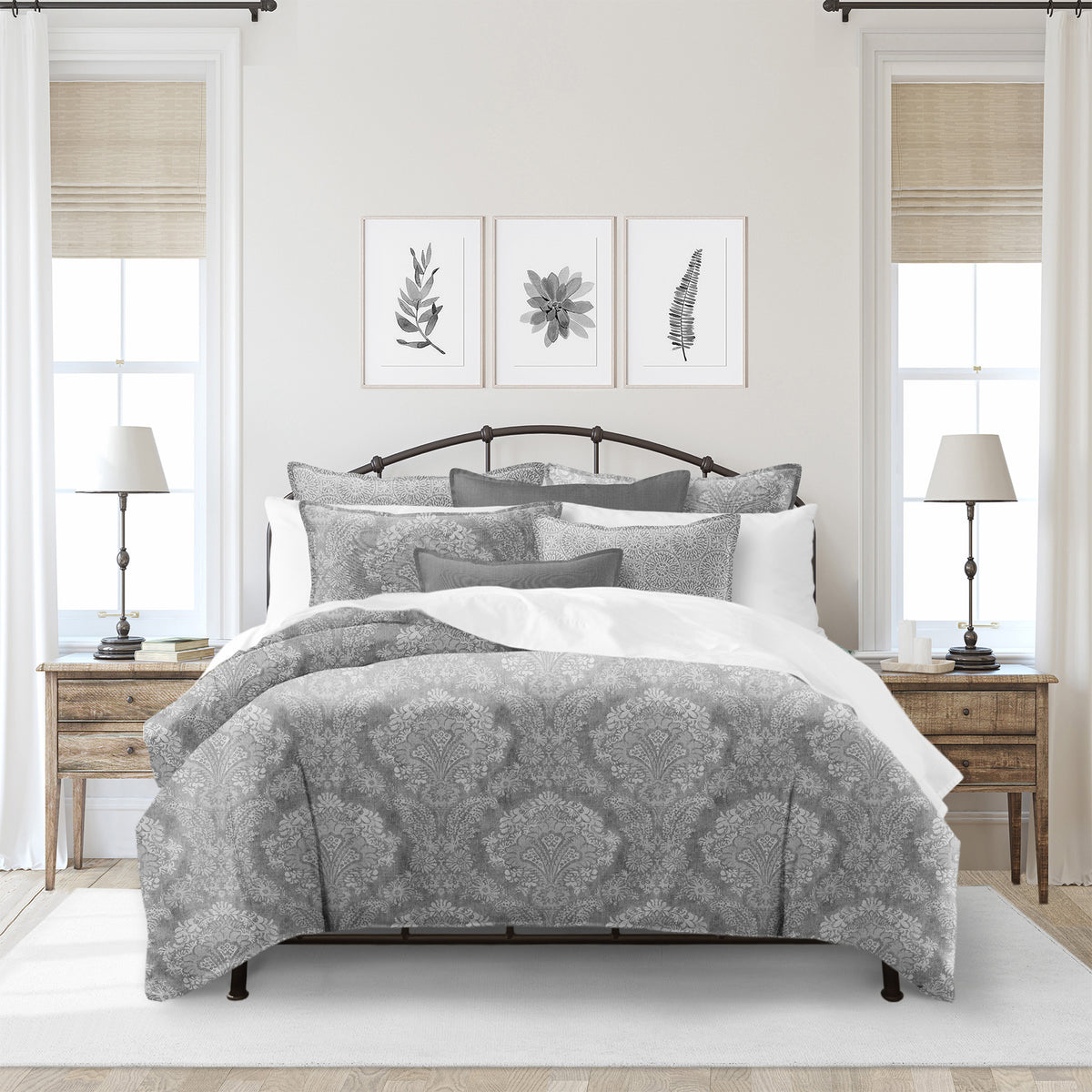 Ophelia Gray Coverlet Set