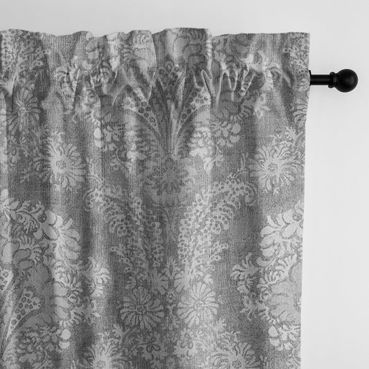 Ophelia Gray Pole Top Drapes