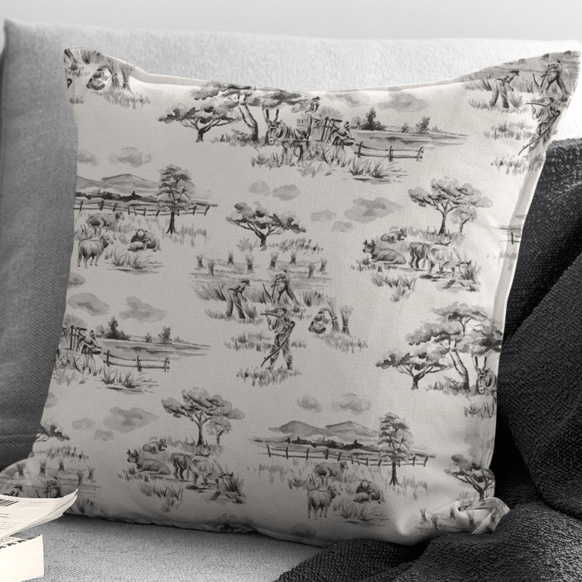 Auclair Gray Decorative Pillows