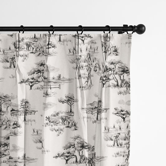 Auclair Gray Pinch Pleat Drapes