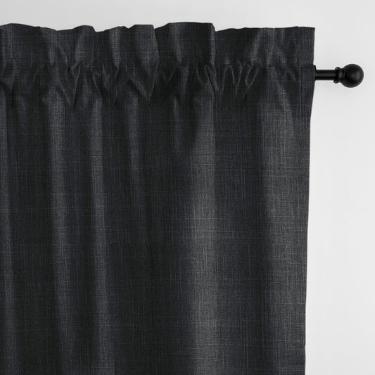 Austin Charcoal Pole Top Drapes