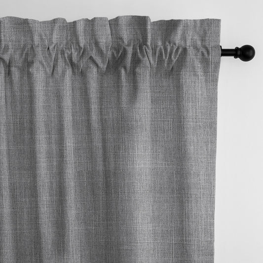 Austin Gray Pole Top Drapes