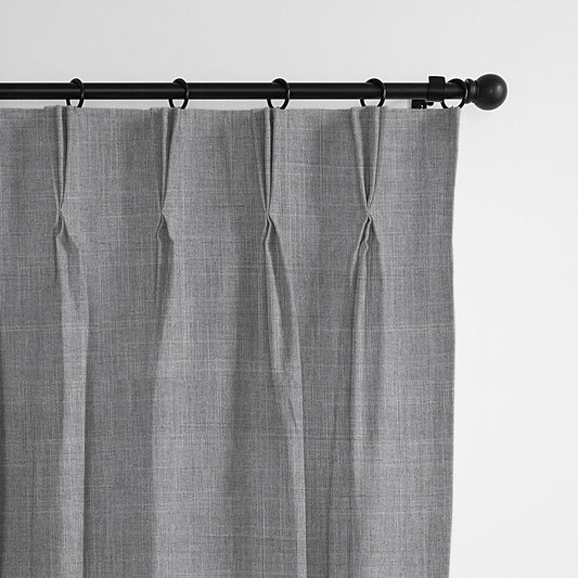 Austin Gray Pinch Pleat Drapes