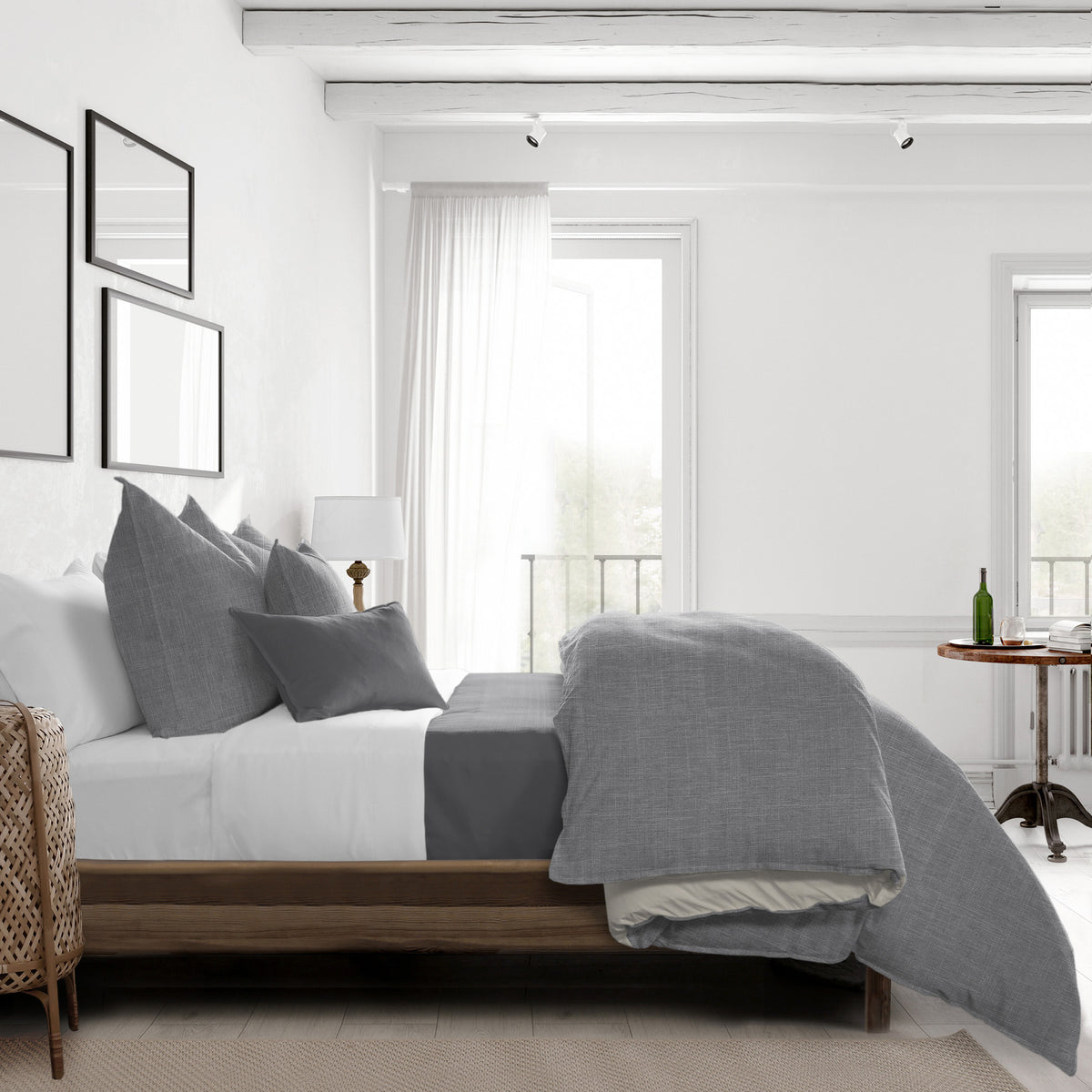 Austin Gray Duvet Cover Set