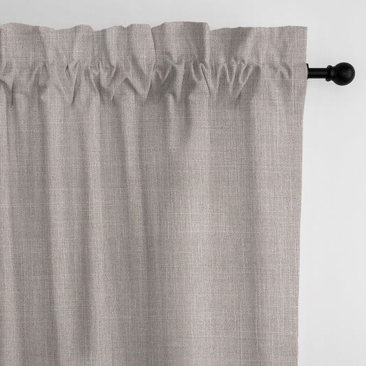 Austin Taupe Pole Top Drapes