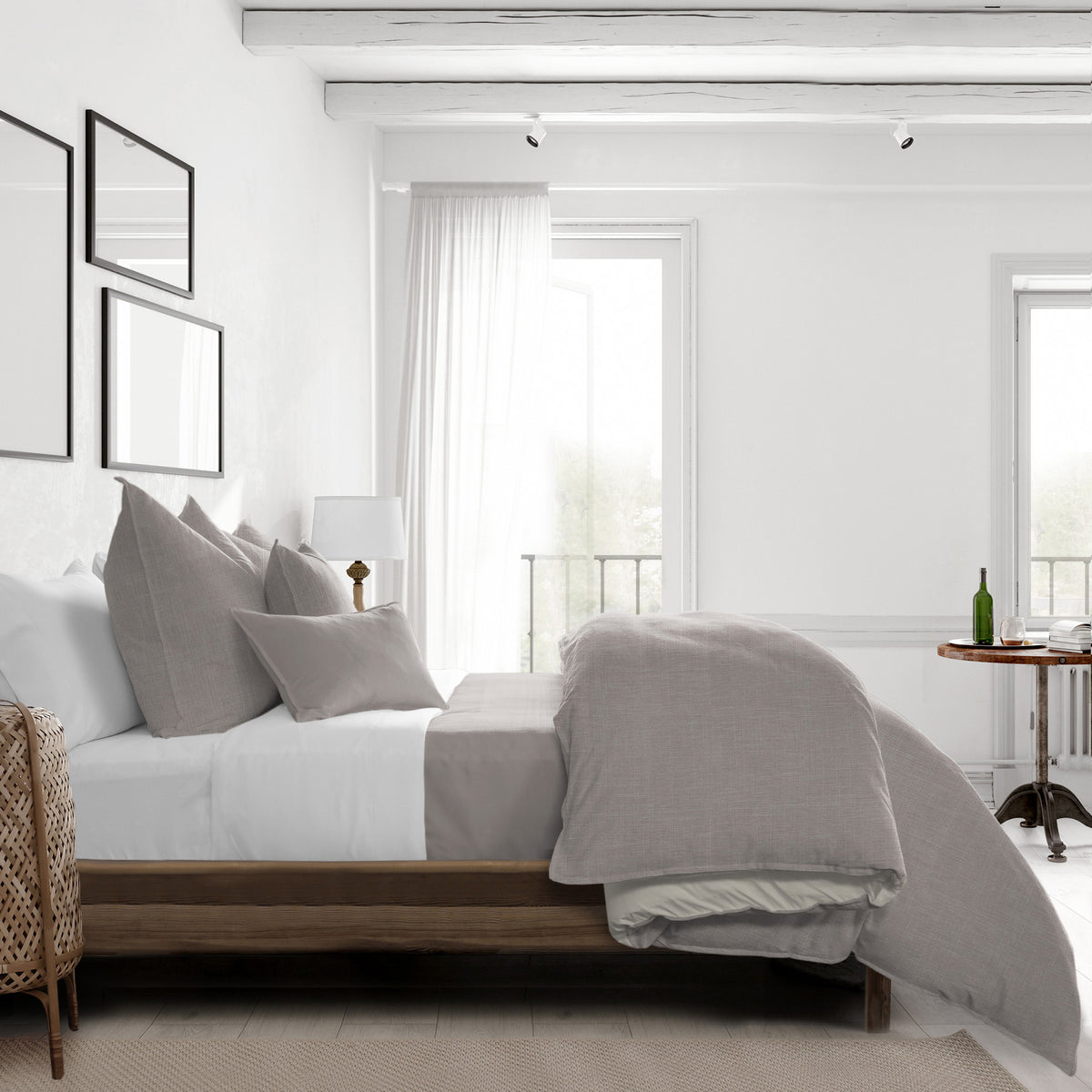 Austin Taupe Duvet Cover Set