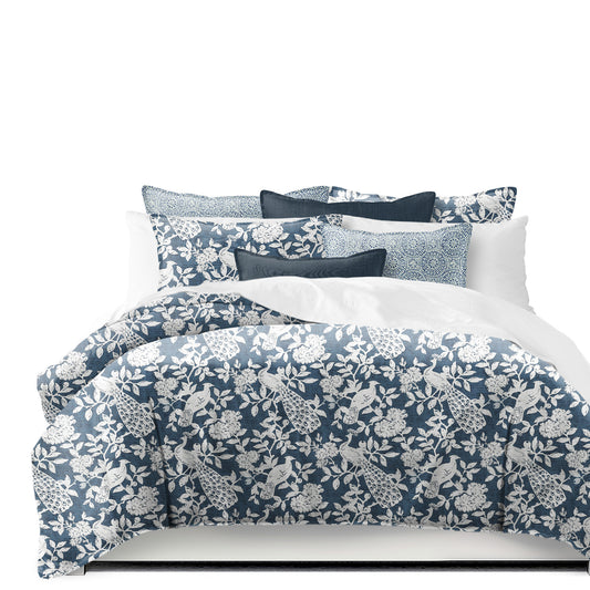 Lark Navy Duvet Cover Set