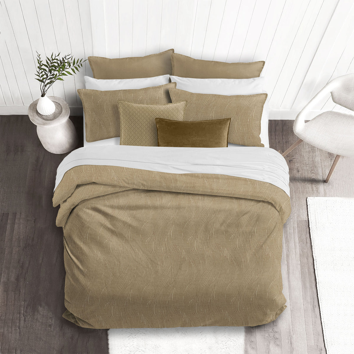 Barrett Bourbon Duvet Cover Set