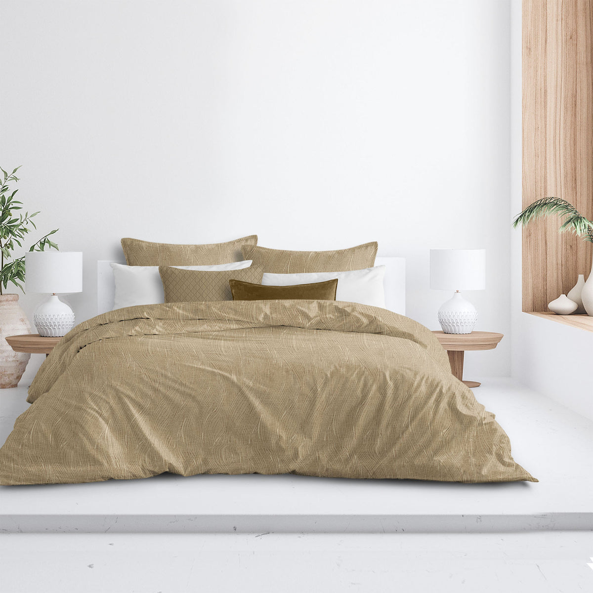Barrett Bourbon Duvet Cover Set