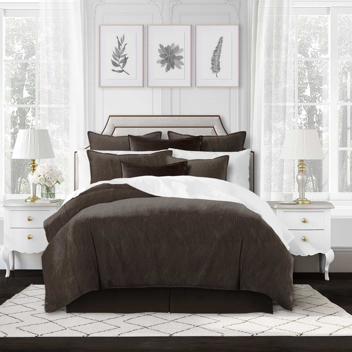 Barrett Chocolate Duvet Cover Set