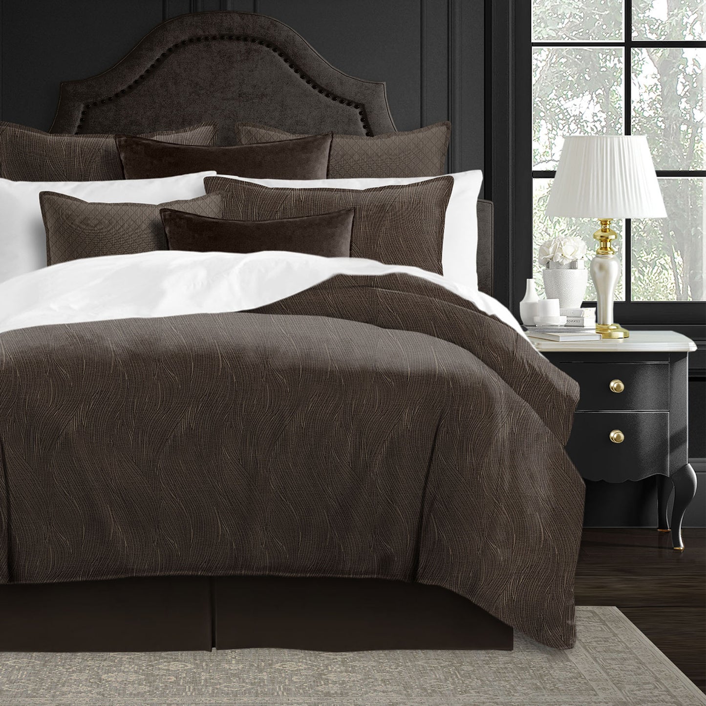 Barrett Chocolate Duvet Cover Set