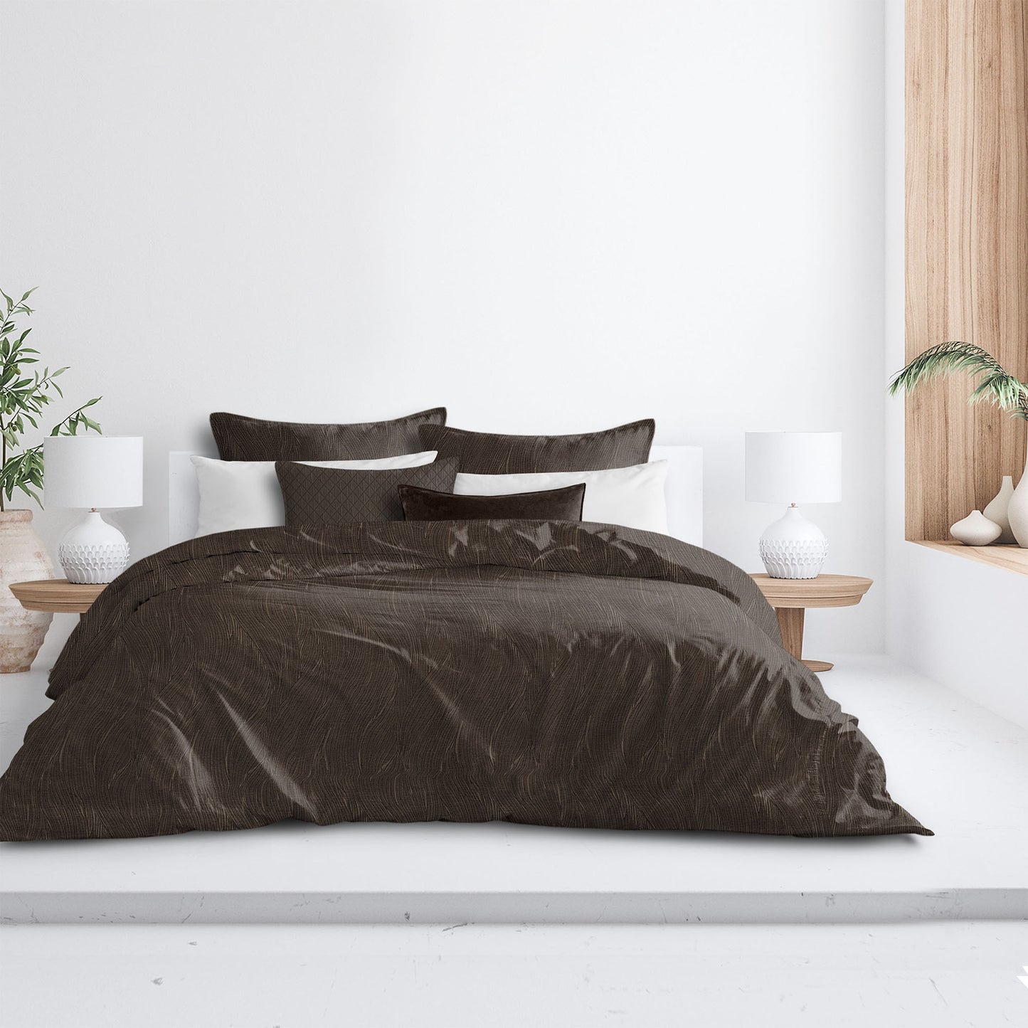 Barrett Chocolate Duvet Cover Set