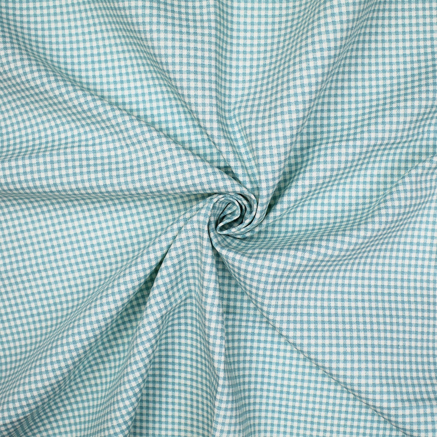 Basic Gingham Aqua Duvet Cover Set