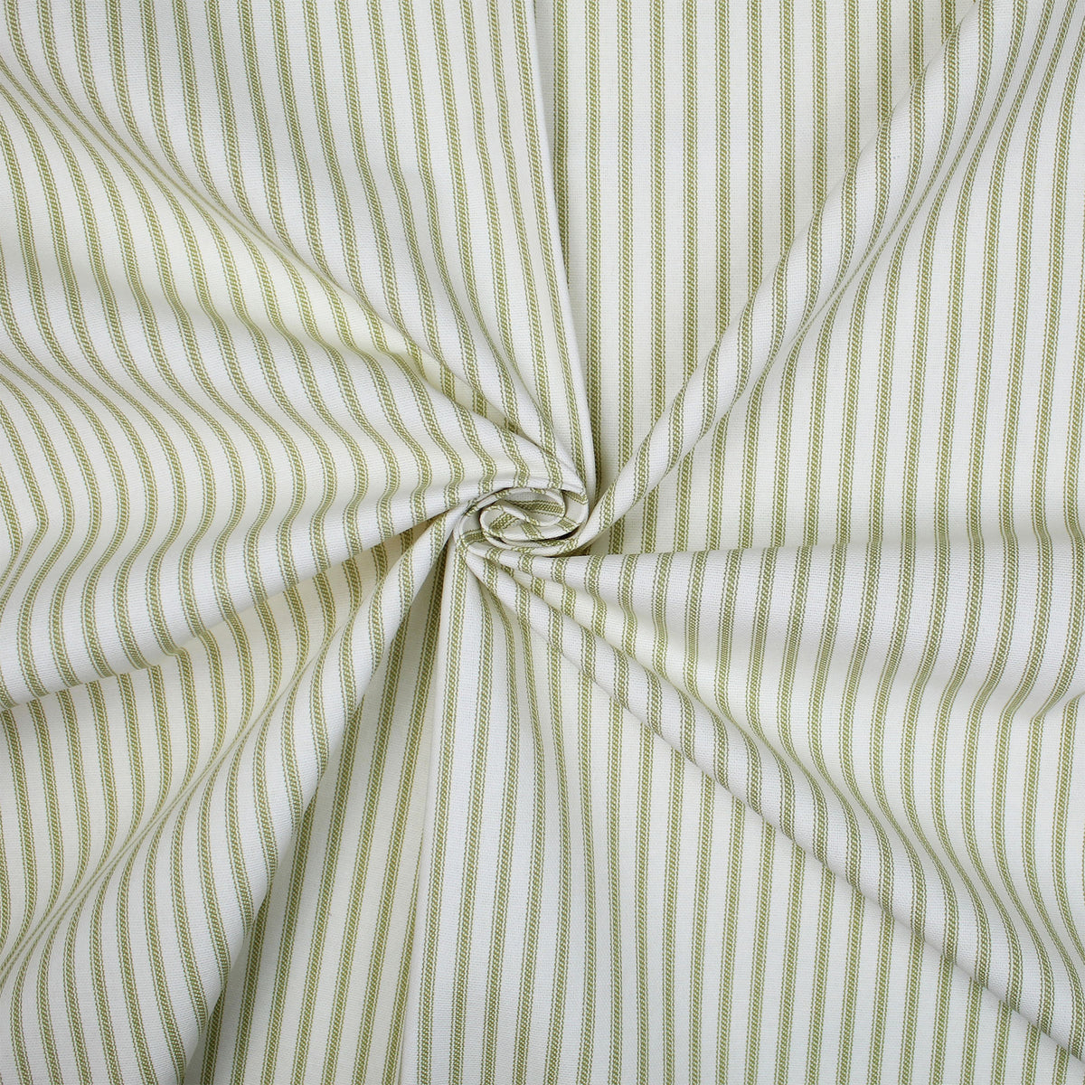 Basic Ticking Stripes Avocado Comforter Set