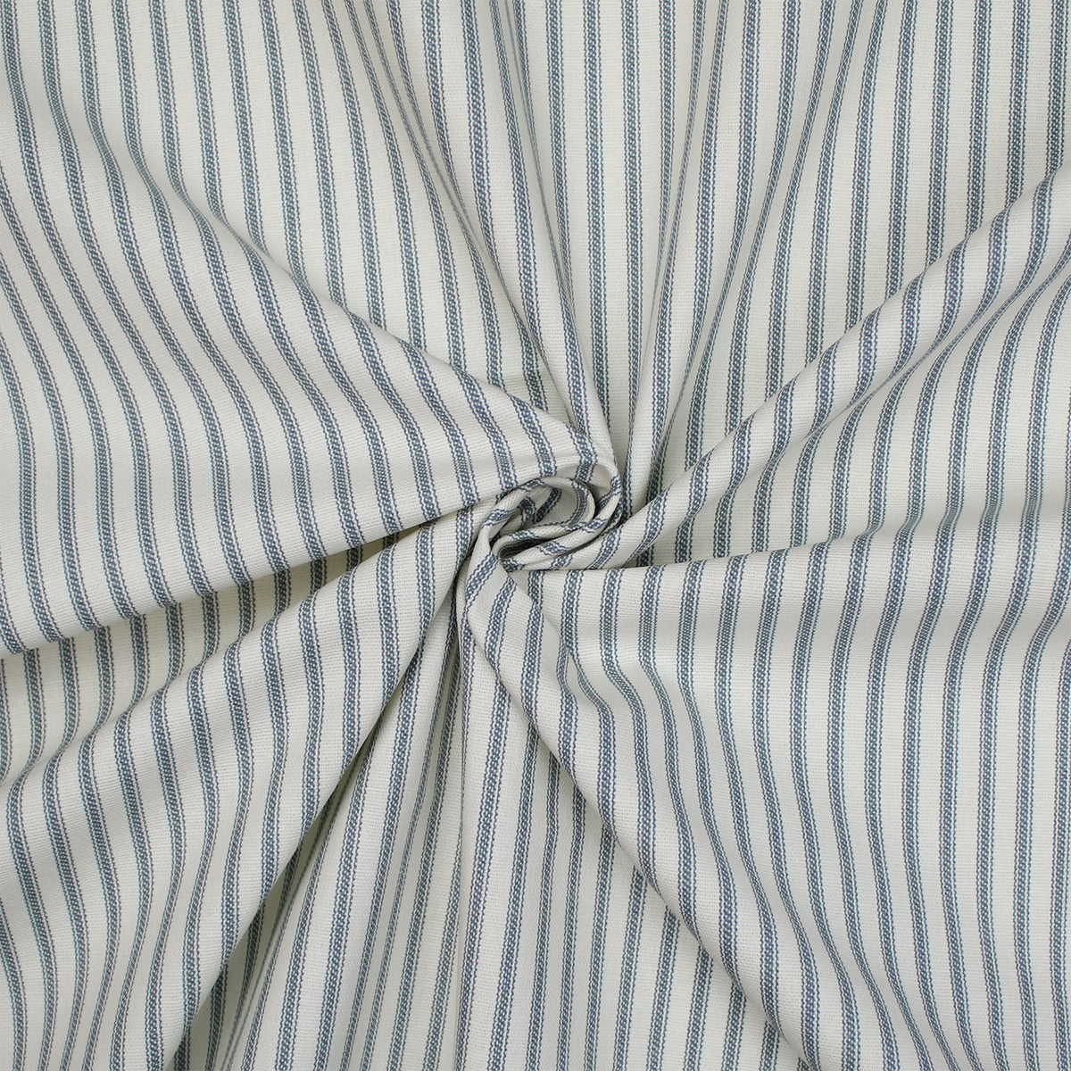 Basic Ticking Stripes Blue Fog Duvet Cover Set