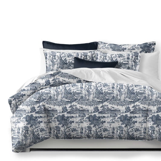 Beau Toile Blue Comforter Set