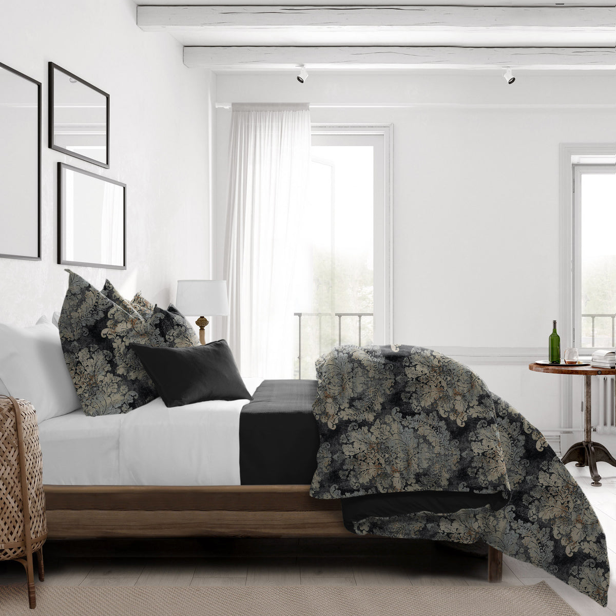 Bentley Linen Cindersmoke Duvet Cover Set