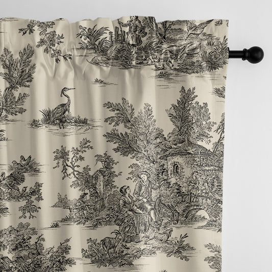 Bouclair Black Pole Top Drapes