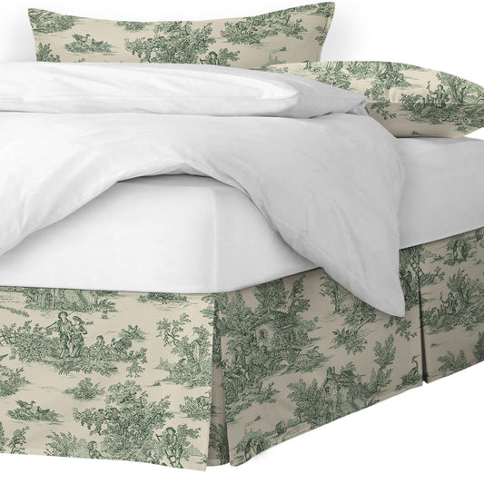 Bouclair Green Bedskirt