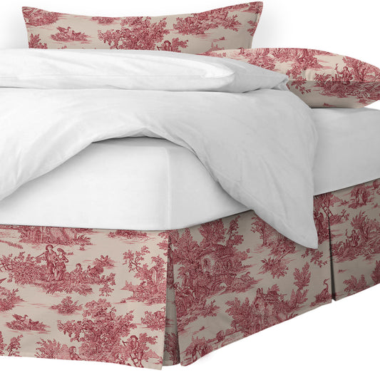 Bouclair Red Bedskirt