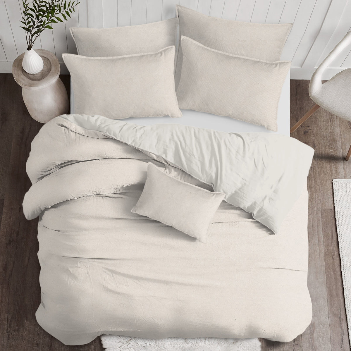Braxton Natural Coverlet Set