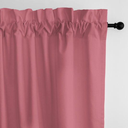 Braxton Pink Grapefruit Pole Top Drapes