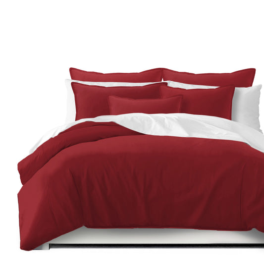 Braxton Red Duvet Cover Set