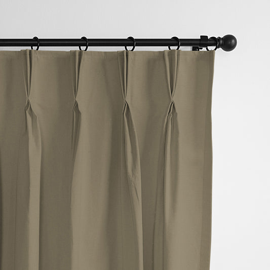 Braxton Wheat Pinch Pleat Drapes