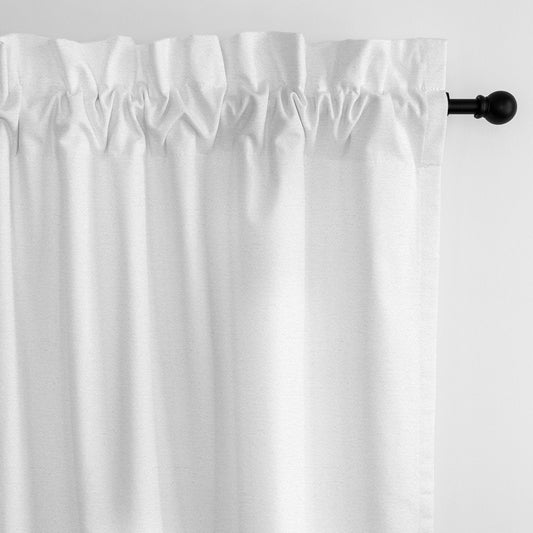 Braxton White Pole Top Drapes