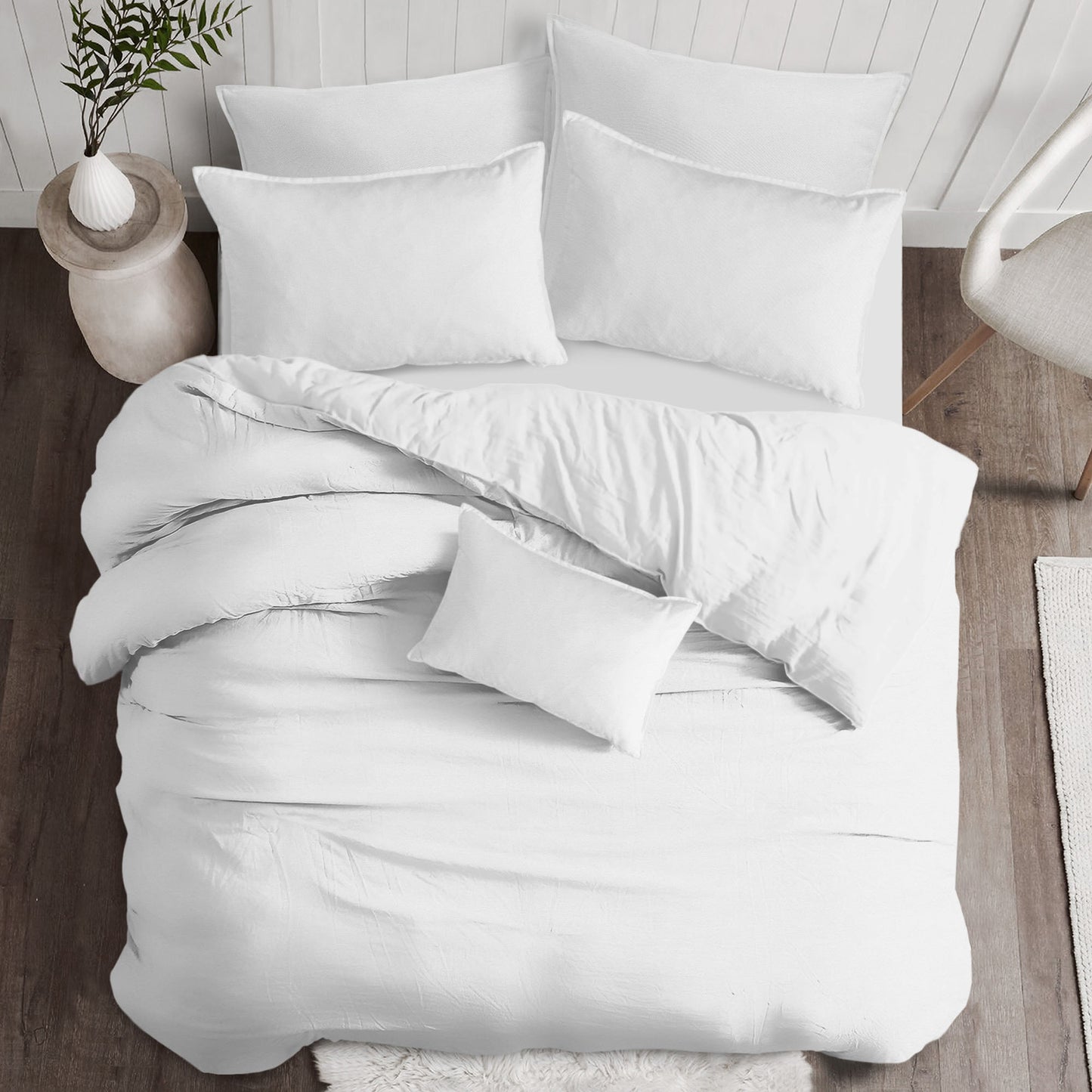 Braxton White Coverlet Set