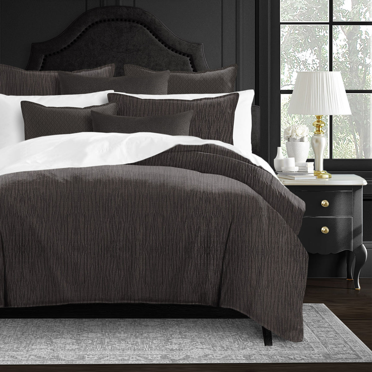 Brea Chocolate Duvet Cover Set