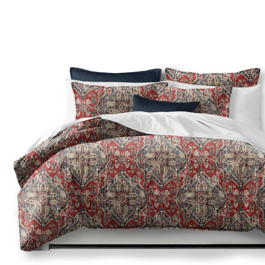 Charvelle Red-Blue Comforter Set