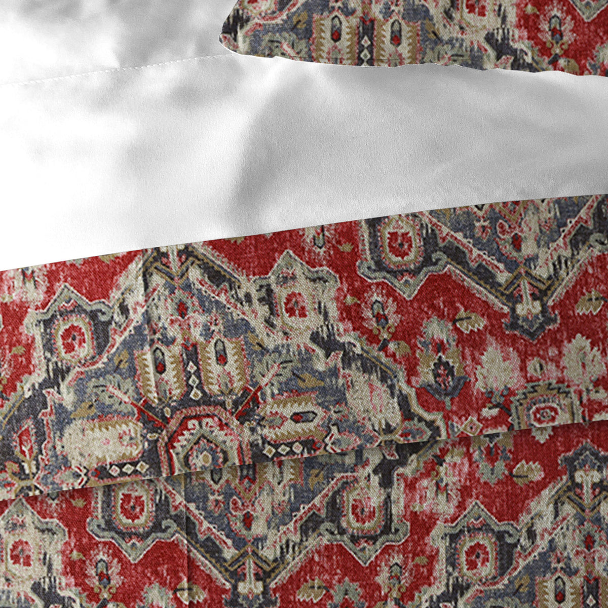 Charvelle Red-Blue Coverlet Set