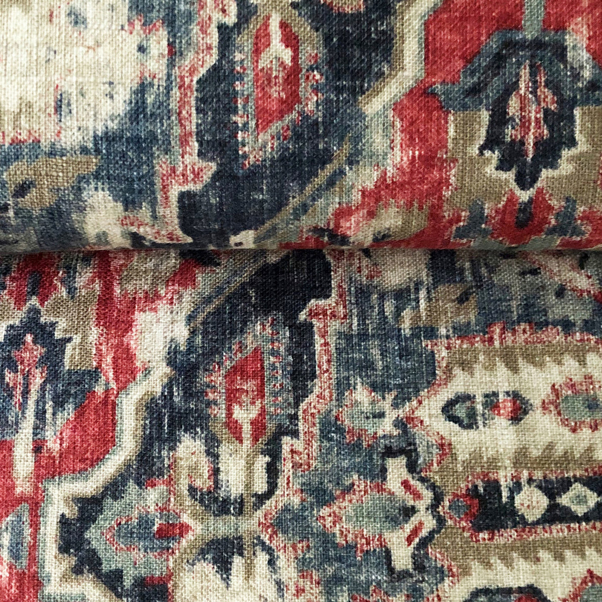 Charvelle Red-Blue Duvet Cover Set