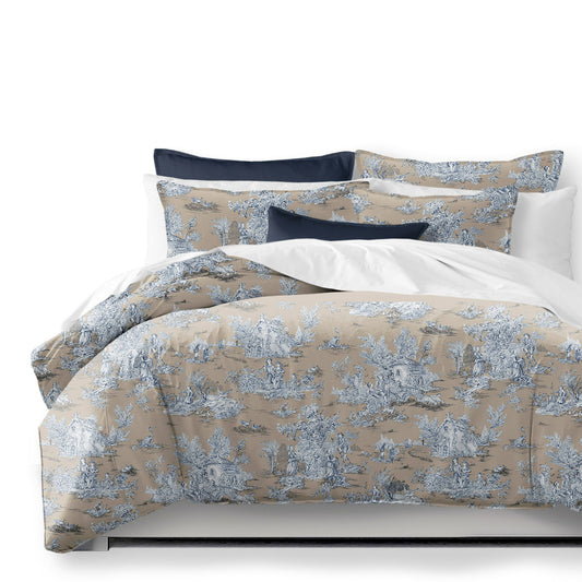 Chateau Blue-Beige Comforter Set