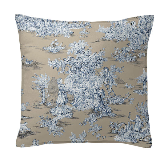 Chateau Blue-Beige Decorative Pillows