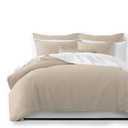 Classic Waffle Natural Duvet Cover Set