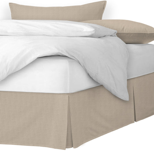 Classic Waffle Natural Bedskirt