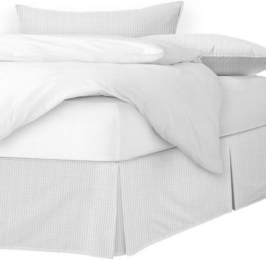 Classic Waffle White Bedskirt